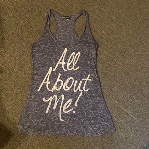 tank shirt “all about me”